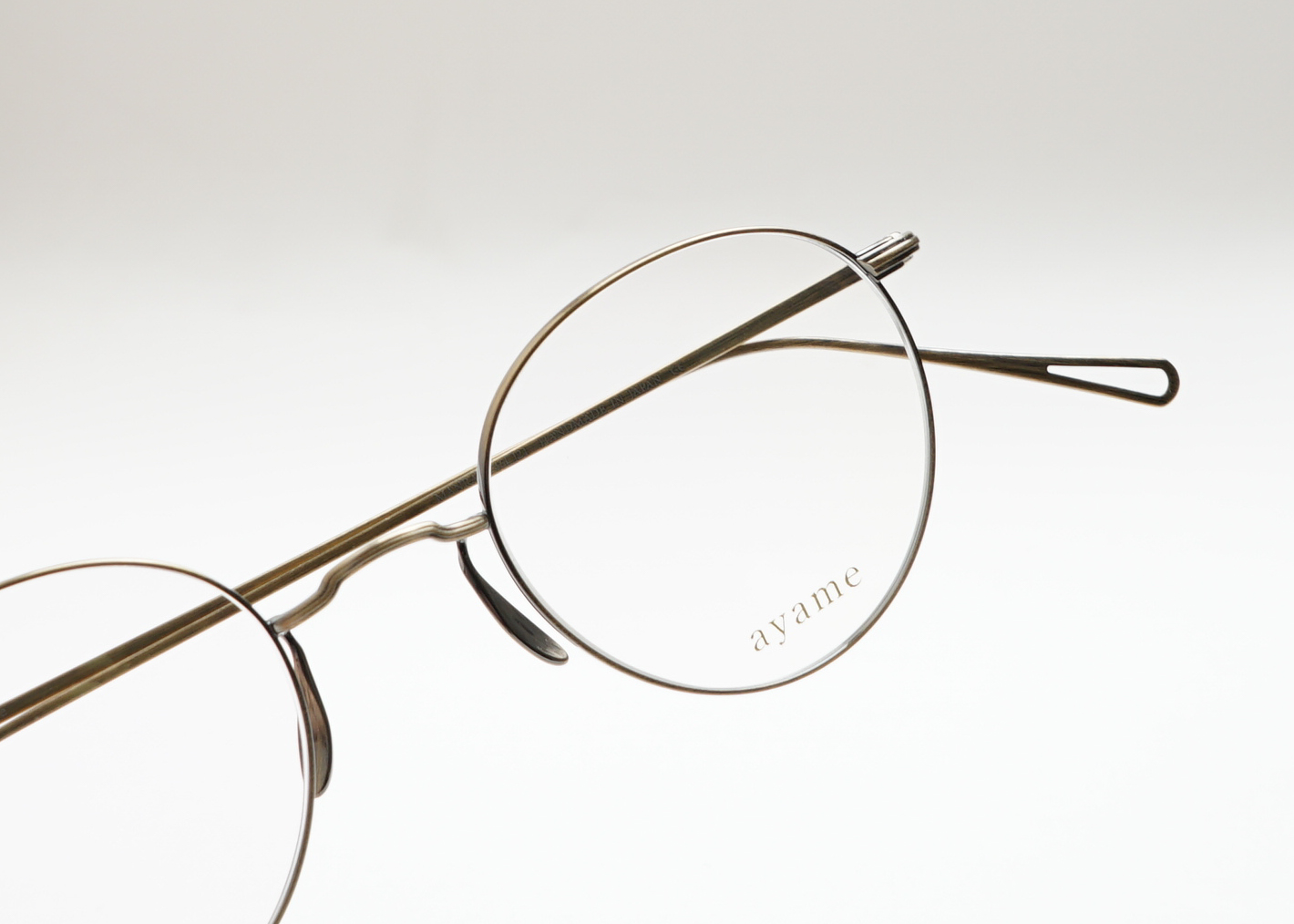 AYAME MANRAY アヤメ マンレイ 46◻︎21 シルバー MANRAY46 | アヤメ マンレイ46_メガネ ayame online store